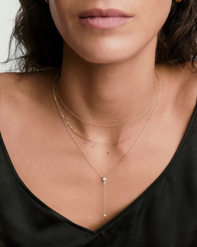 Celeste Lab Grown Diamond Lariat Necklace from Mejuri