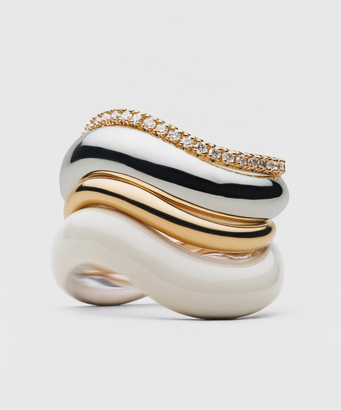 Organic DÃ´me Crescent Nesting Ring from Mejuri