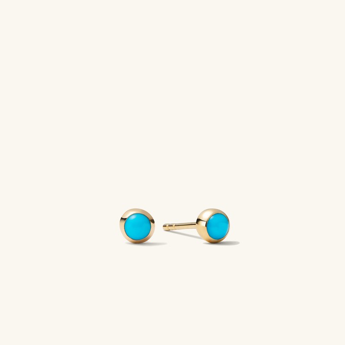 Turquoise Cabochon Studs from Mejuri