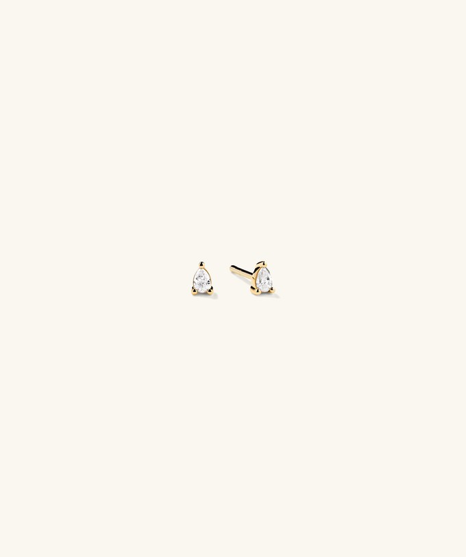 Mini Pear Diamond Studs from Mejuri