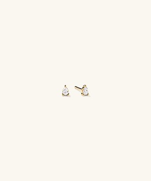 Mini Pear Diamond Studs from Mejuri