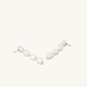 Oversized Organic Pearl Earrings from Mejuri