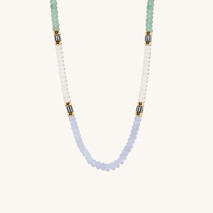 Coastal Blue Lace Agate Necklace from Mejuri