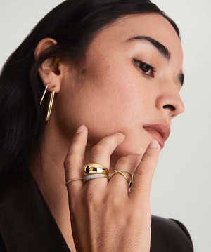 PavÃ© Diamond Thin DÃ´me Ring from Mejuri