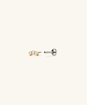 Diamond Curve Bar Stud from Mejuri