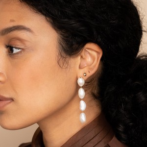 Oversized Organic Pearl Earrings from Mejuri