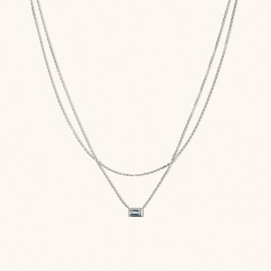 Layered Baguette Necklace from Mejuri