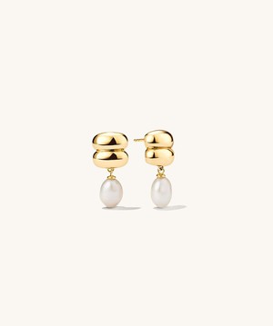 Puffy Charlotte Pearl Drop Earring from Mejuri