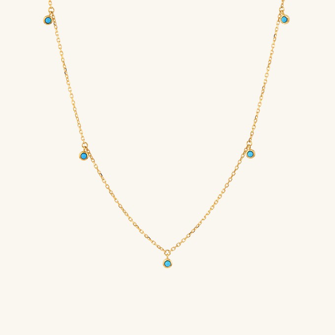 Turquoise Station Necklace from Mejuri