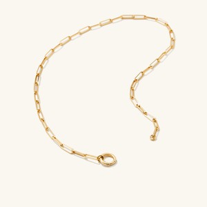 Paperclip Chain Charm Necklace from Mejuri