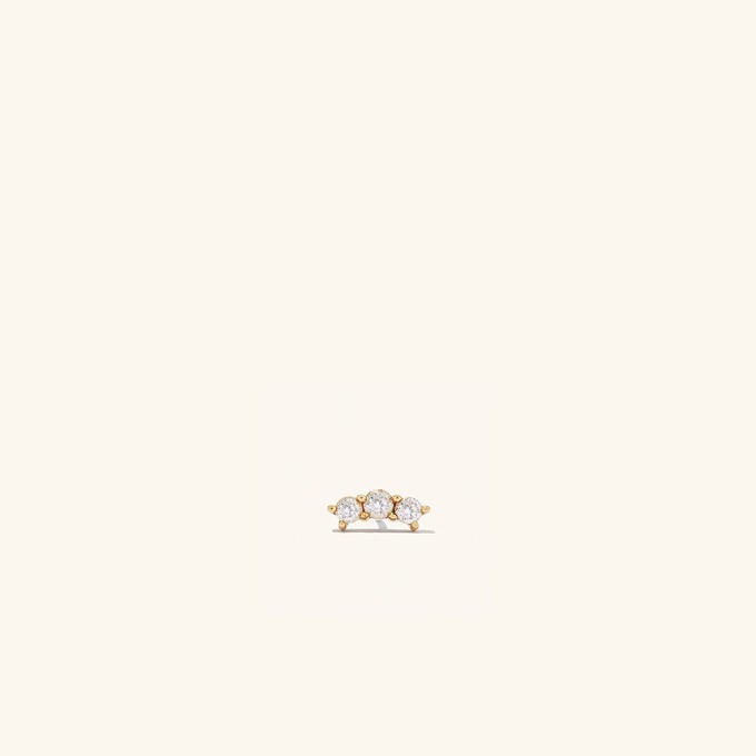 Diamond Curve Bar Stud from Mejuri