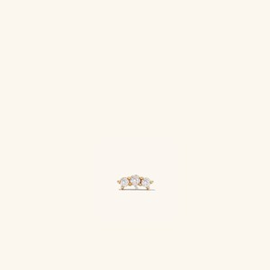 Diamond Curve Bar Stud from Mejuri
