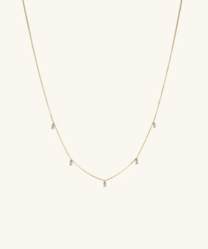 Baguette Lab Grown Diamond Station Necklace from Mejuri