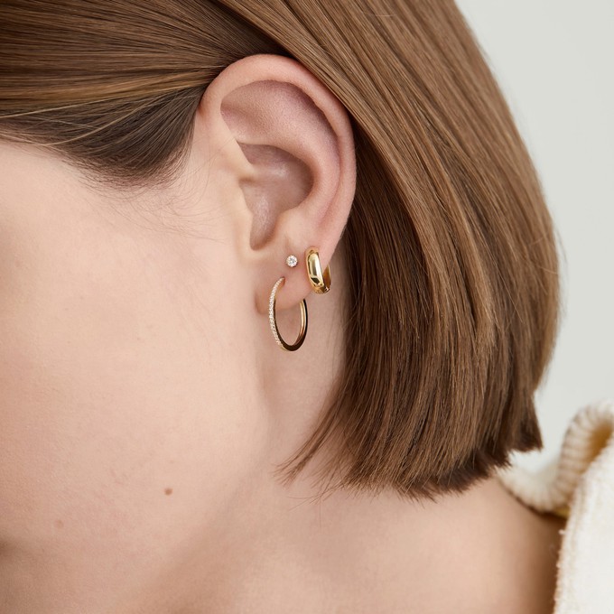 Single Bold Huggie Hoop from Mejuri