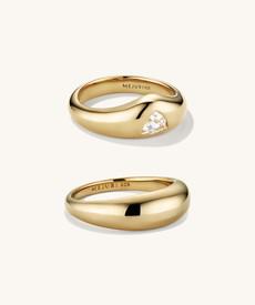 Organic DÃ´me Crown Nesting Ring Set via Mejuri