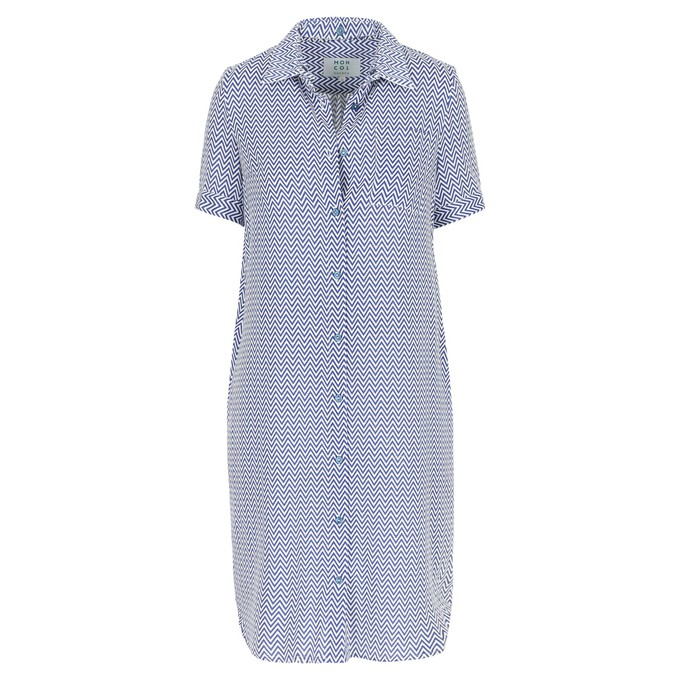 Echo dress zigzag blue - Last size: 36 from Mon Col Anvers