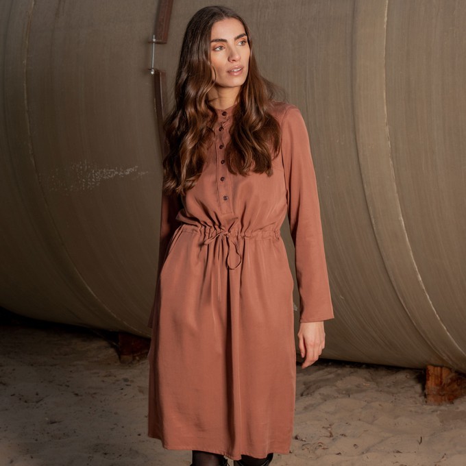Mimosa dress Mokka - Last size: 38 from Mon Col Anvers