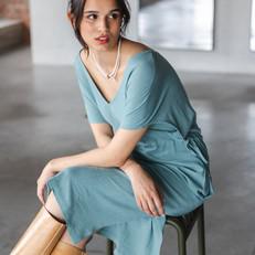 Twist dress Mint via Mon Col Anvers
