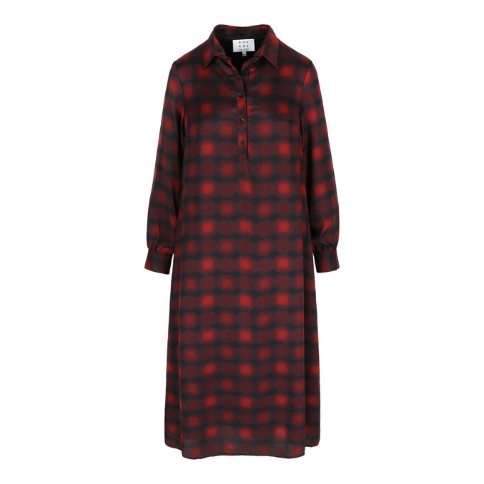 Polly Jean Dress Burgundy blur from Mon Col Anvers