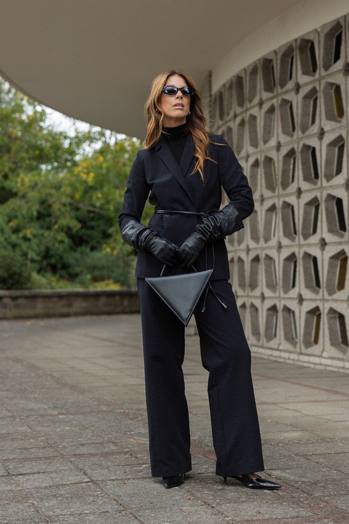 Han pants Black structure from Mon Col Anvers
