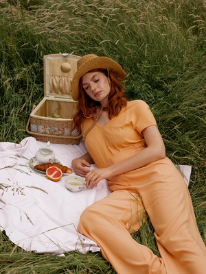 Rocca pants Papaya - Last size: 40 from Mon Col Anvers
