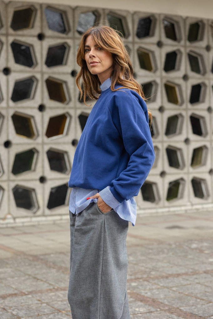 Sweater Beacon blue from Mon Col Anvers