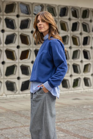 Sweater Beacon blue from Mon Col Anvers