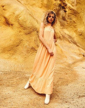 Bonita maxi dress Papaya EcoVero from Mon Col Anvers