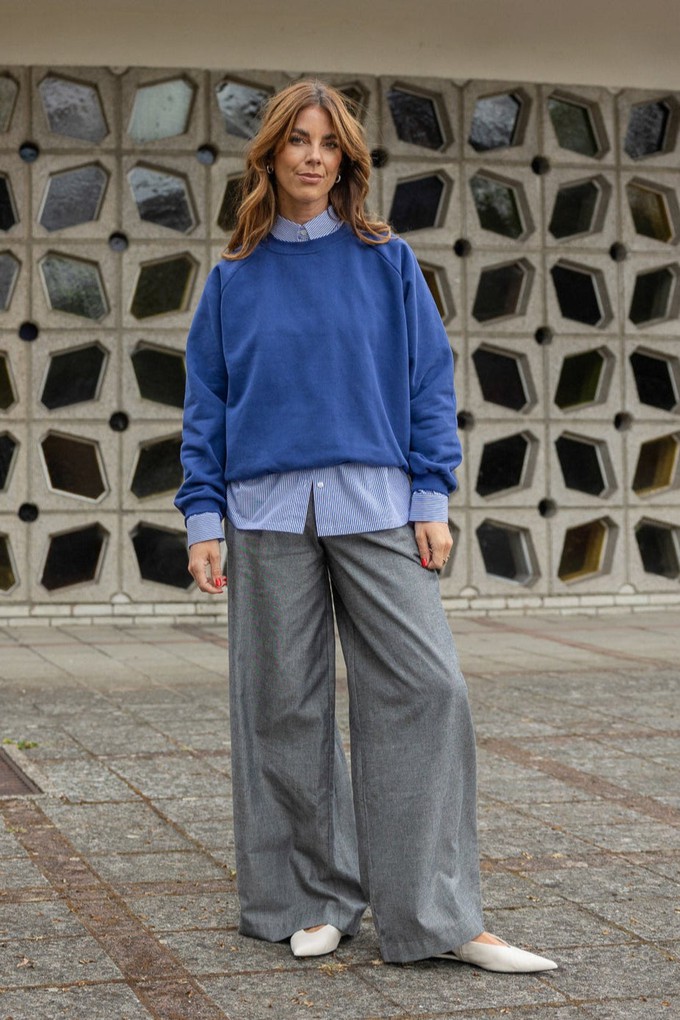 Sweater Beacon blue from Mon Col Anvers