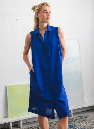 Powder dress midi Royal blue from Mon Col Anvers