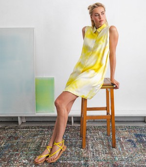 Powder dress mini Yellow splash from Mon Col Anvers