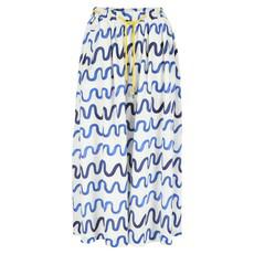 Sage midi skirt Waves Organic cotton - Last size: 36 via Mon Col Anvers