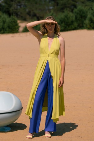 Zenit dress Lime - Last size: 40 from Mon Col Anvers