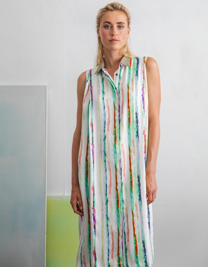 Powder dress midi Paint lines from Mon Col Anvers
