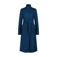 TEAL TAILORED WOOL COAT via MONIQUE SINGH