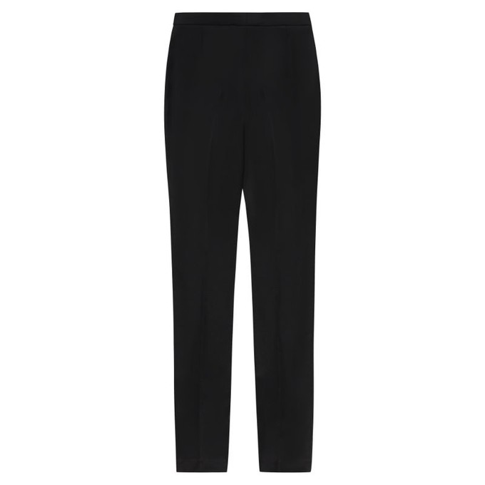 BLACK GABARDINE FITTED PANTS from MONIQUE SINGH