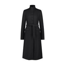 BLACK TAILORED WOOL COAT via MONIQUE SINGH