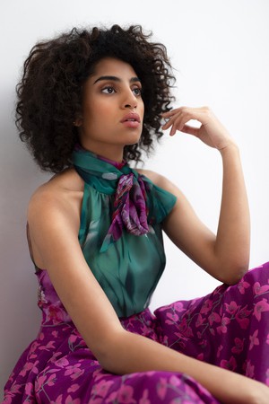 FLORAL HALTER TOP from MONIQUE SINGH