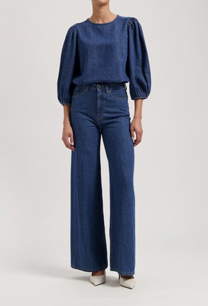Gloria Shirt - Stone Indigo from Mud Jeans