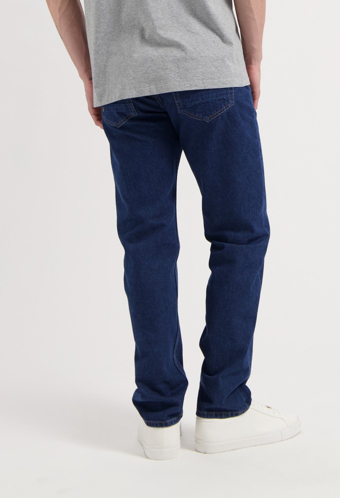 John Mid Straight - Stone Indigo from Mud Jeans
