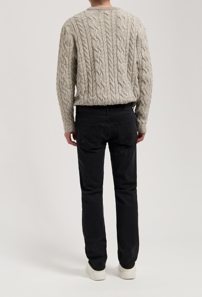 Hank Mid Tapered - Stone Black from Mud Jeans