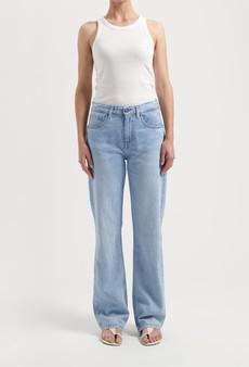 Jamie Mid Loose Flow - Stone Vintage via Mud Jeans