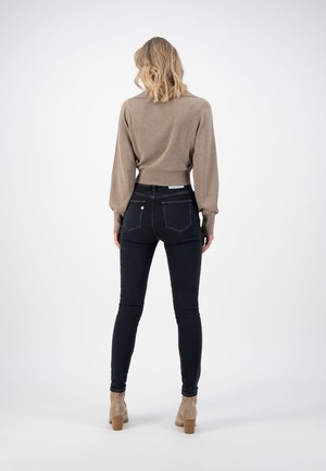 Sky Rise Skinny - Stone Black from Mud Jeans