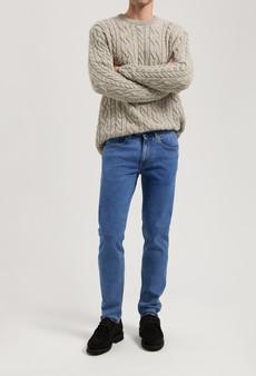 Dunn Low Tapered - Stone Vintage via Mud Jeans