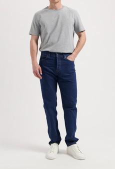 John Mid Straight - Stone Indigo via Mud Jeans