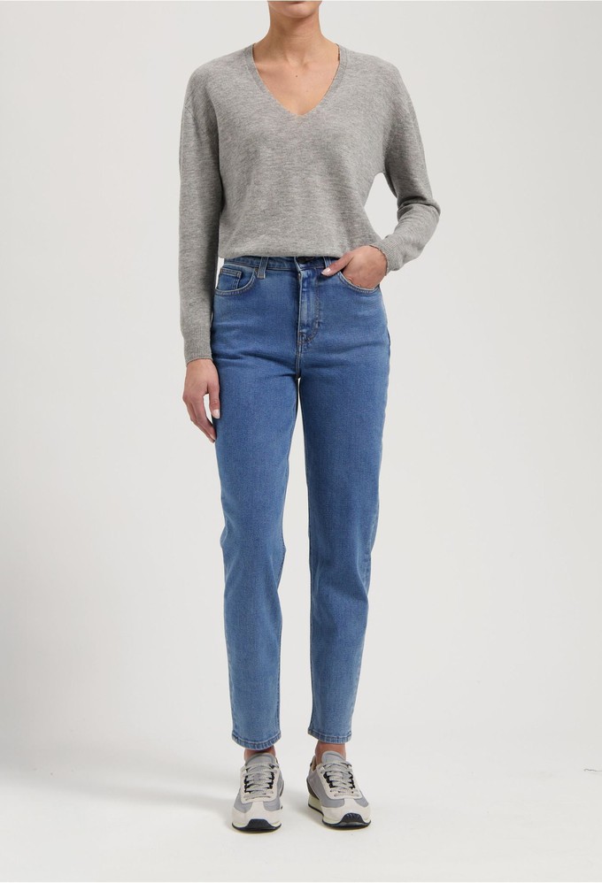 Mams High Tapered - Stone Vintage from Mud Jeans
