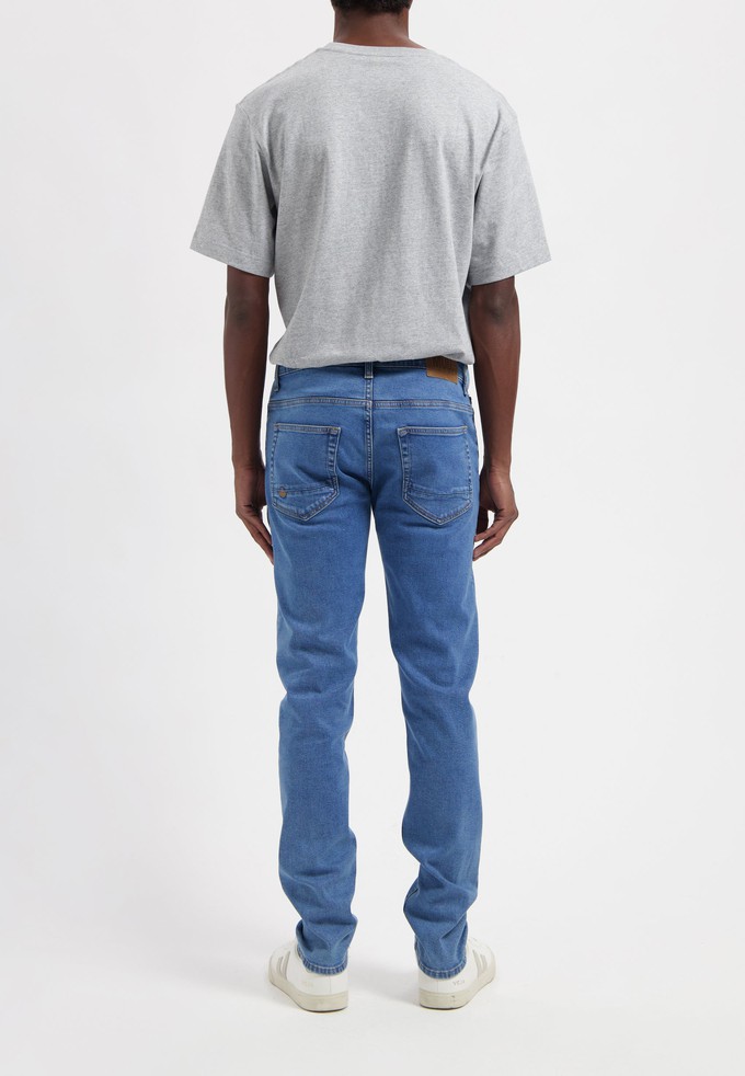 Dunn Low Tapered - Stone Vintage from Mud Jeans