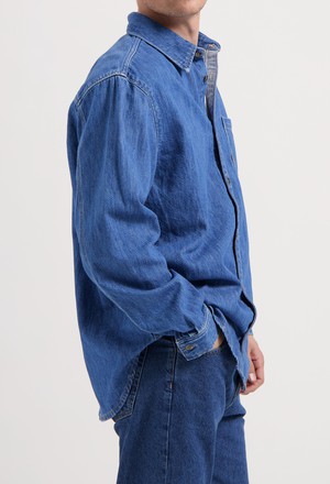 Chris Denim Shirt - Medium Stone from Mud Jeans