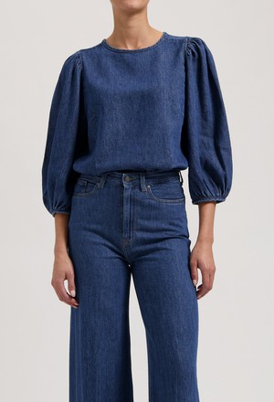 Gloria Shirt - Stone Indigo from Mud Jeans