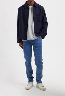 Dunn Low Tapered - Stone Vintage via Mud Jeans